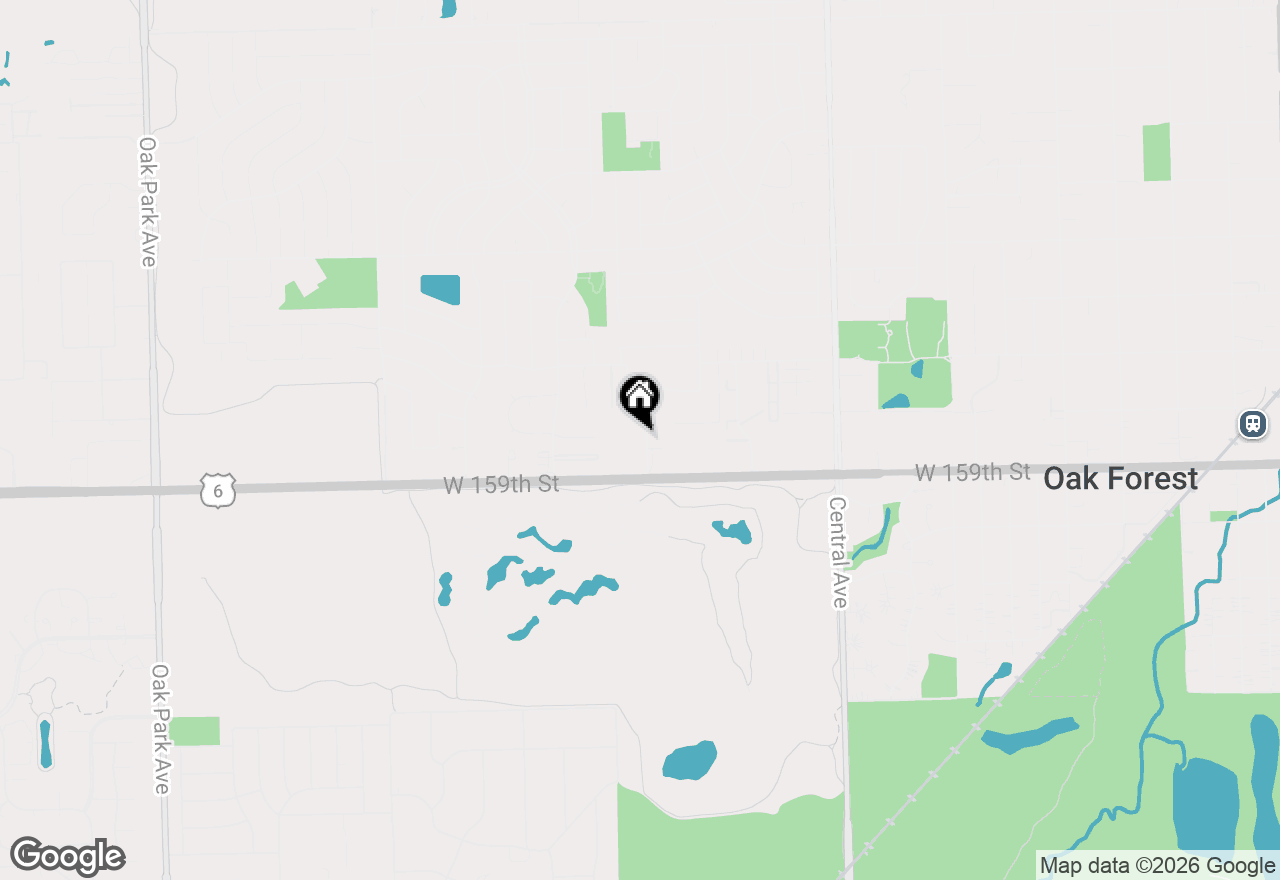Map of 15830 Terrace Drive #RO3, Oak Forest, IL 60452