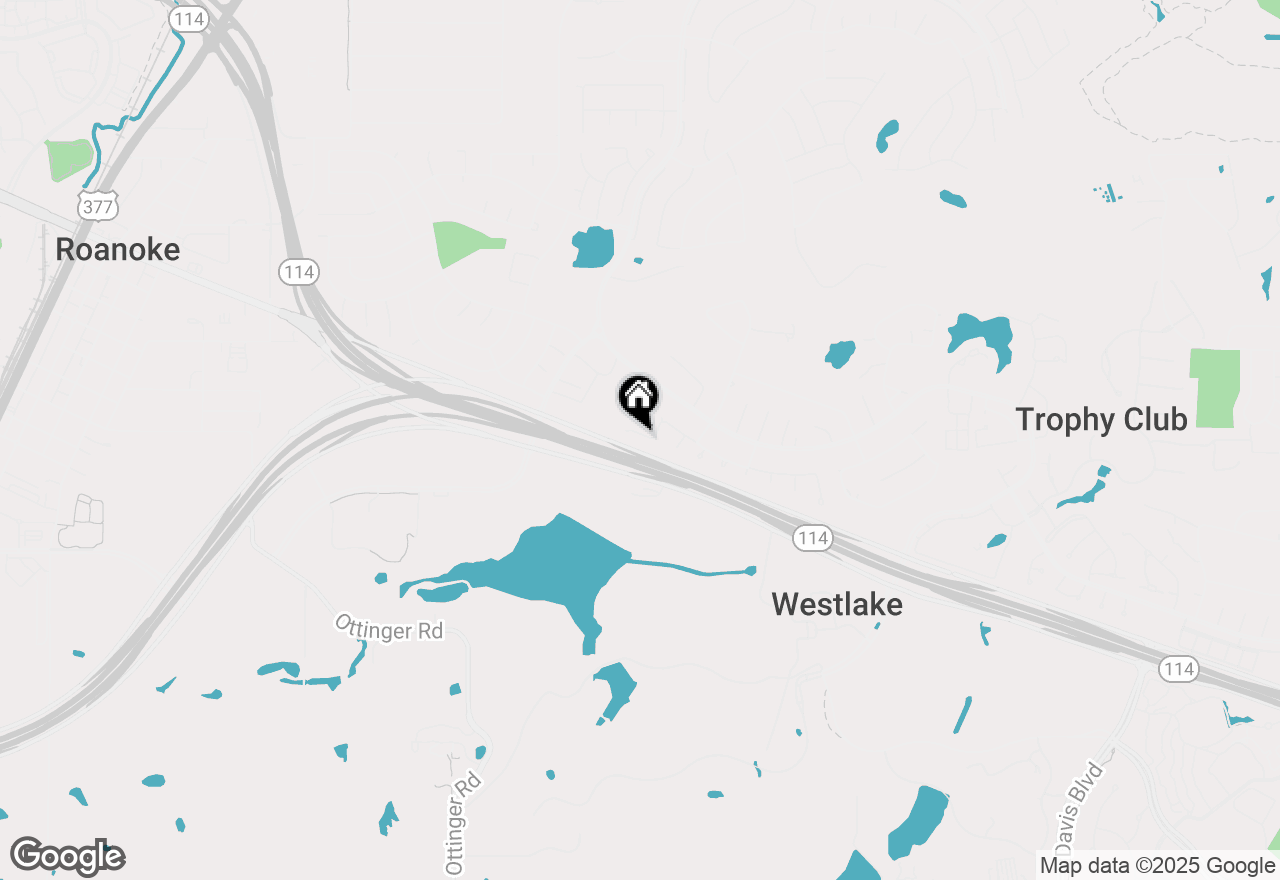 Map of 6 Crooked Creek Court, Trophy Club, TX 76262