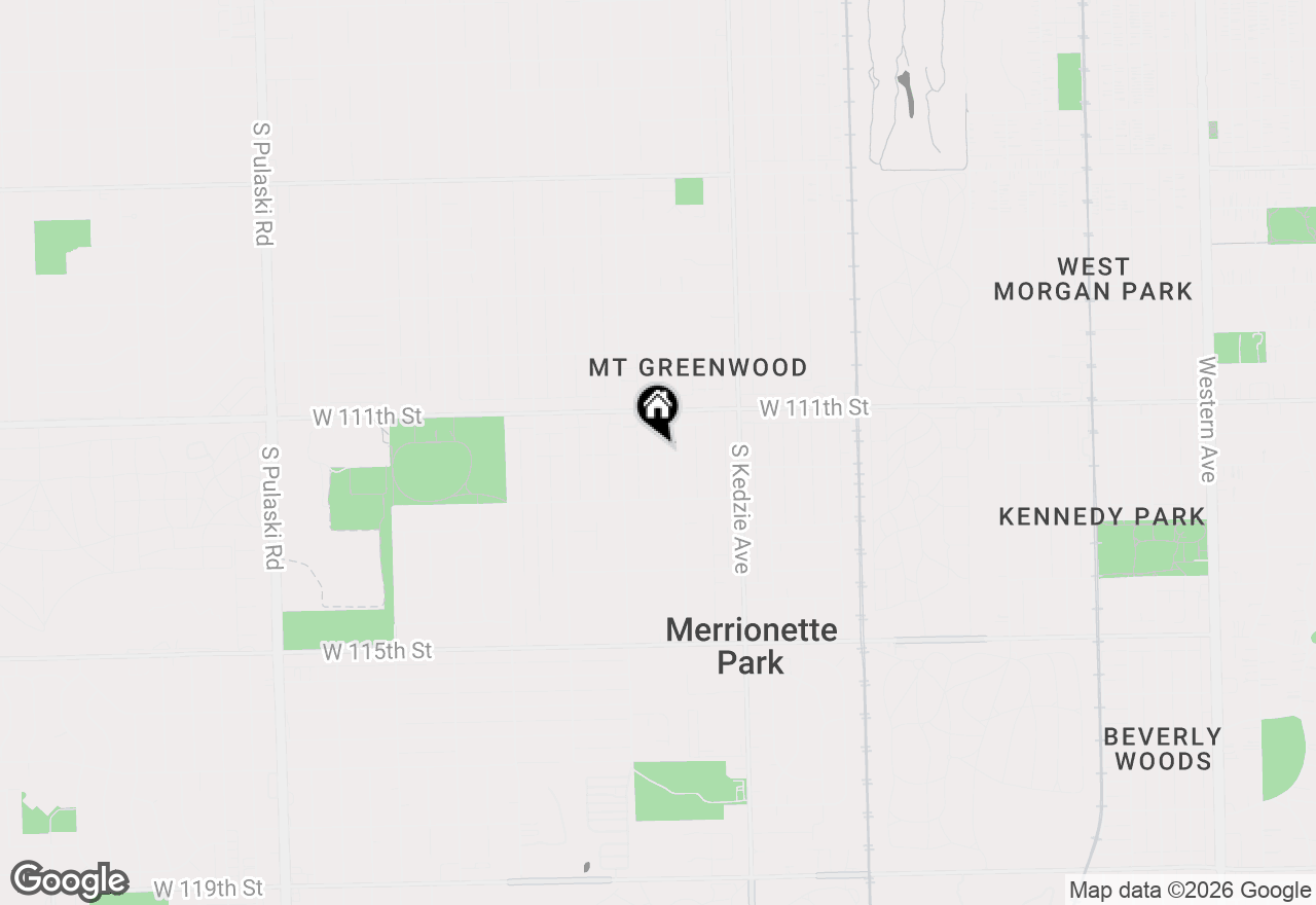 Map of 11143 S Christiana Avenue, Chicago, IL 60655