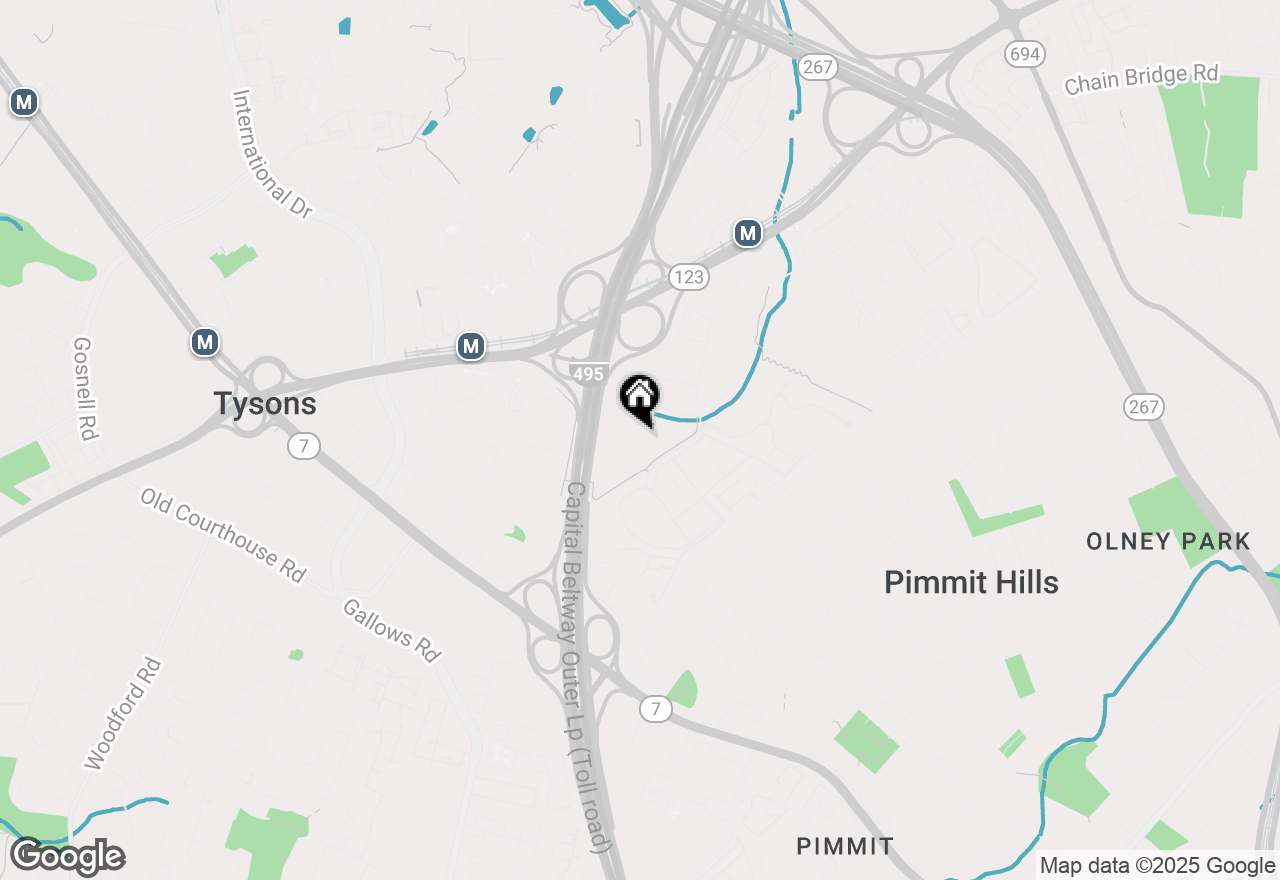 Map of 1800 Old Meadow Road #1218, Mclean, VA 22102
