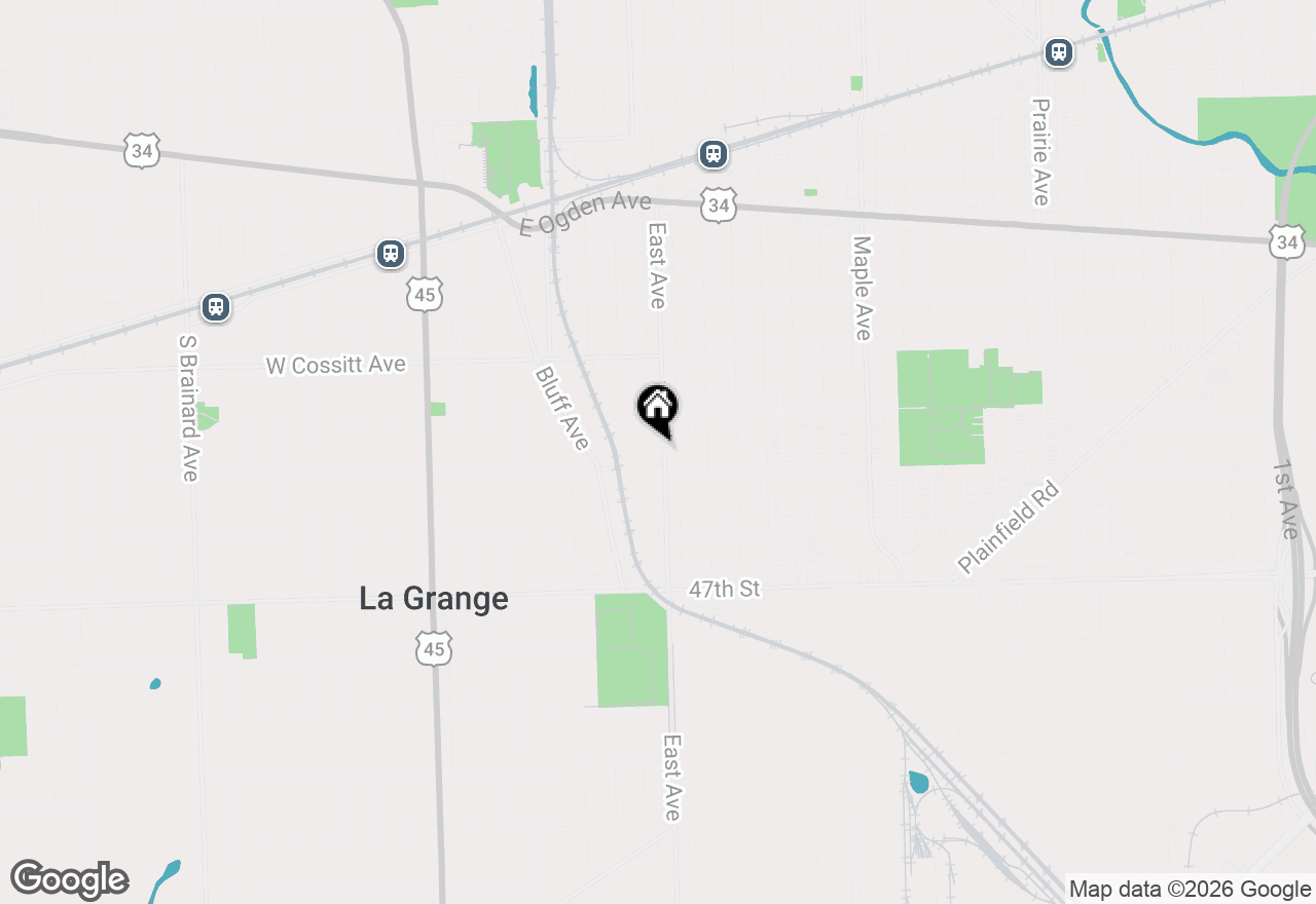 Map of 440 East Avenue, La Grange, IL 60525