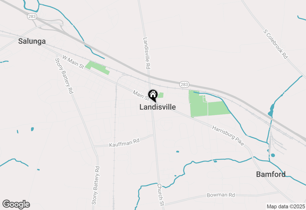 Map of 121 Church Street, Landisville, PA 17538