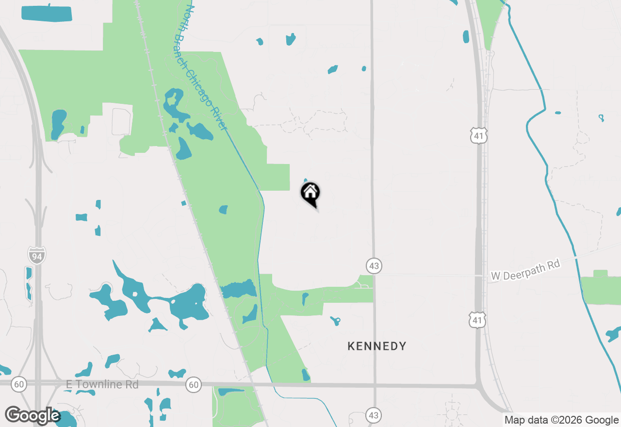 Map of 1241 Ash Lawn Drive, Lake Forest, IL 60045