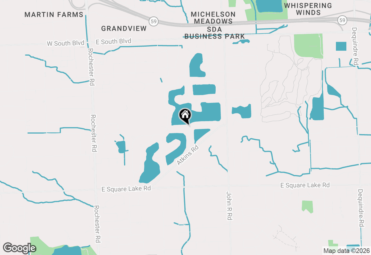 Map of 1587 Three Lakes Drive, Troy, MI 48085