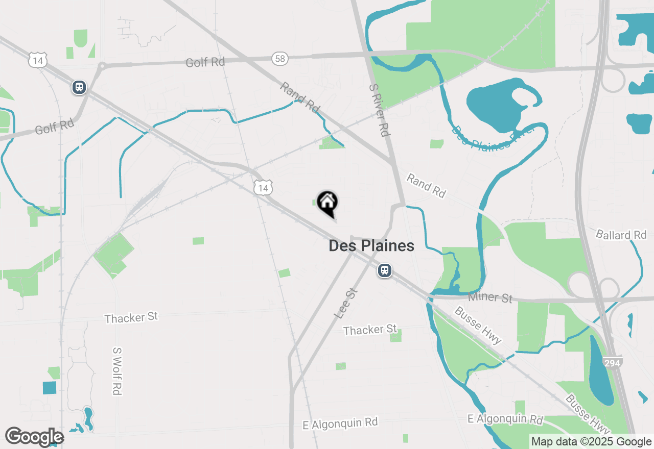 Map of 1325 Perry Street #504, Des Plaines, IL 60016