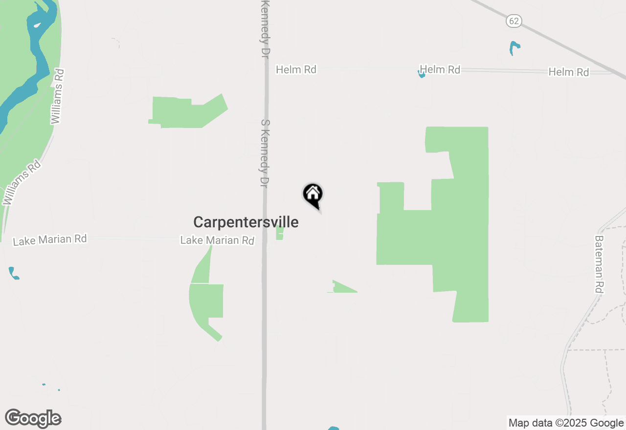 Map of 24 Birch Street, Carpentersville, IL 60110