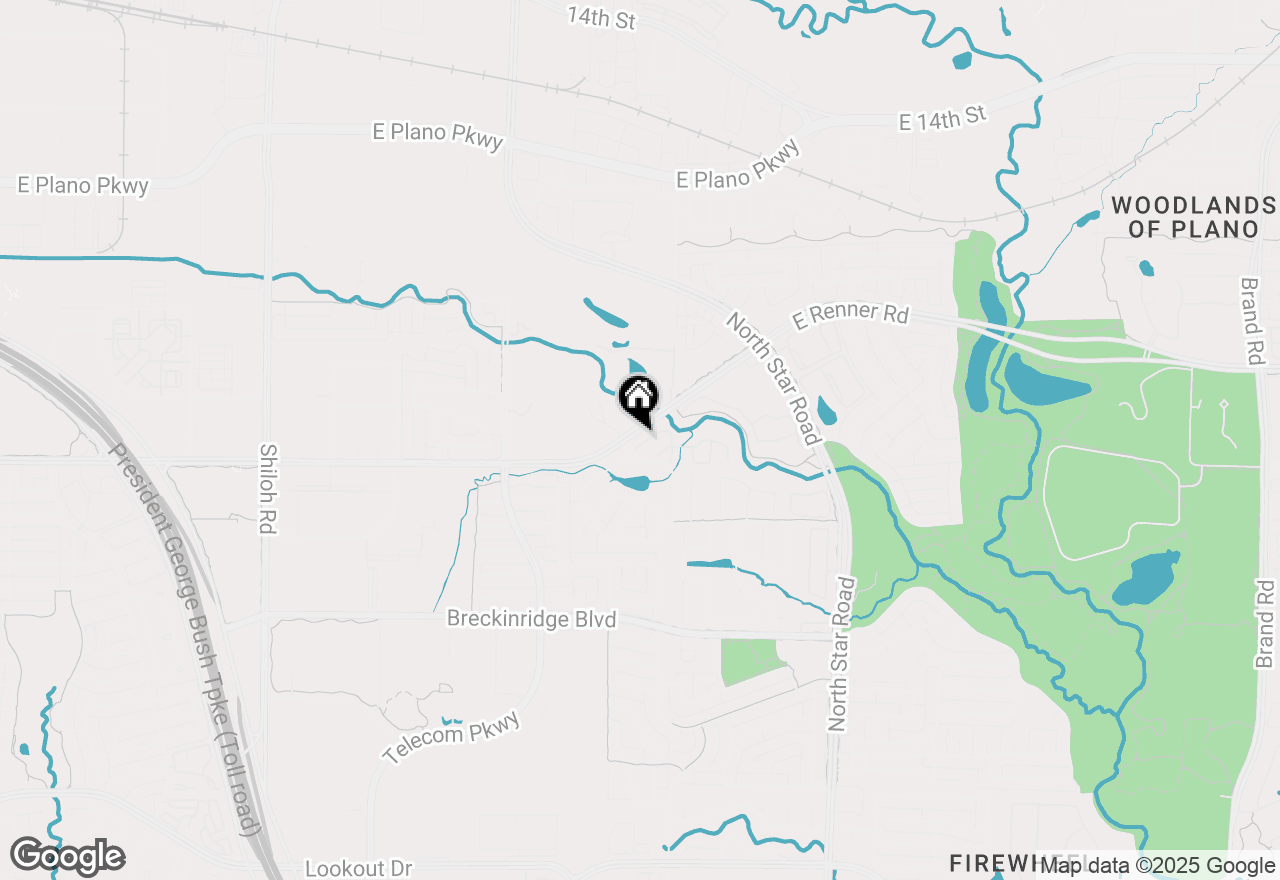 Map of 3913 Clear Creek Court, Richardson, TX 75082