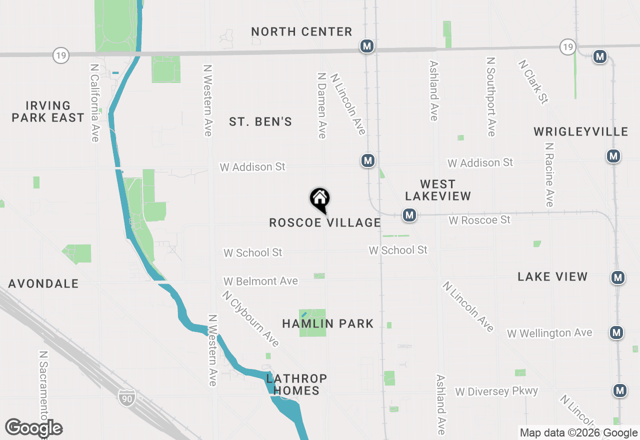 Map of 2008 W Roscoe Street #2, Chicago, IL 60618