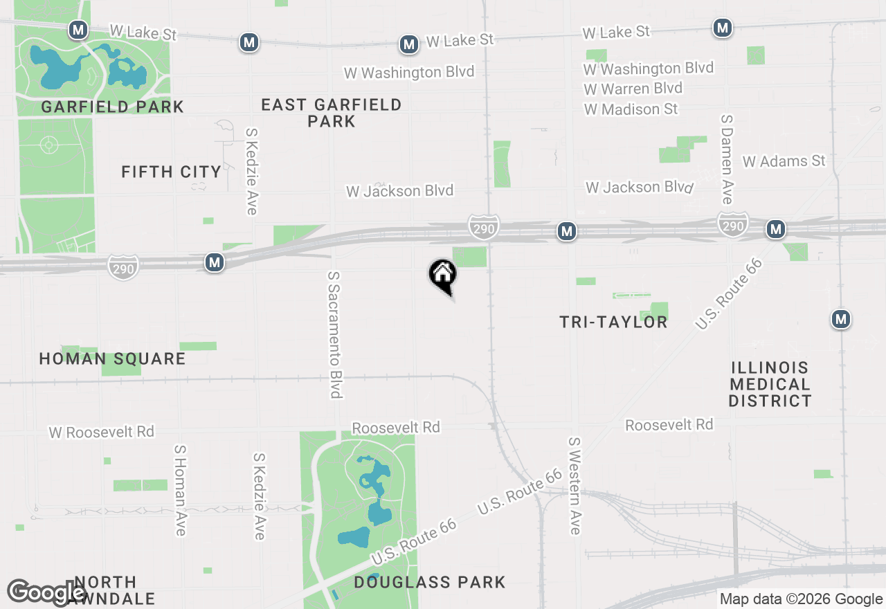 Map of 2714 W Lexington Street, Chicago, IL 60612