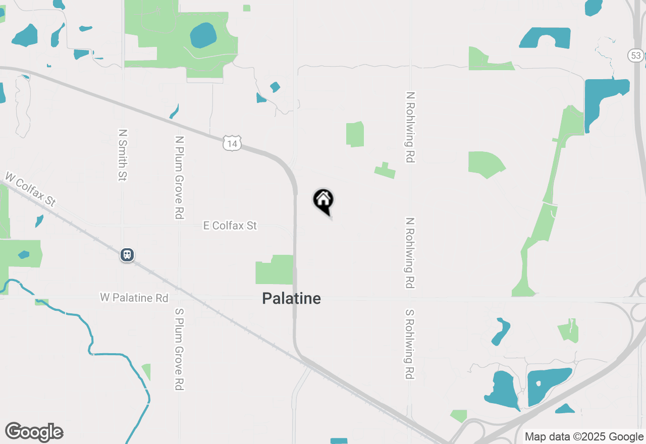 Map of 240 N Ashland Avenue, Palatine, IL 60074