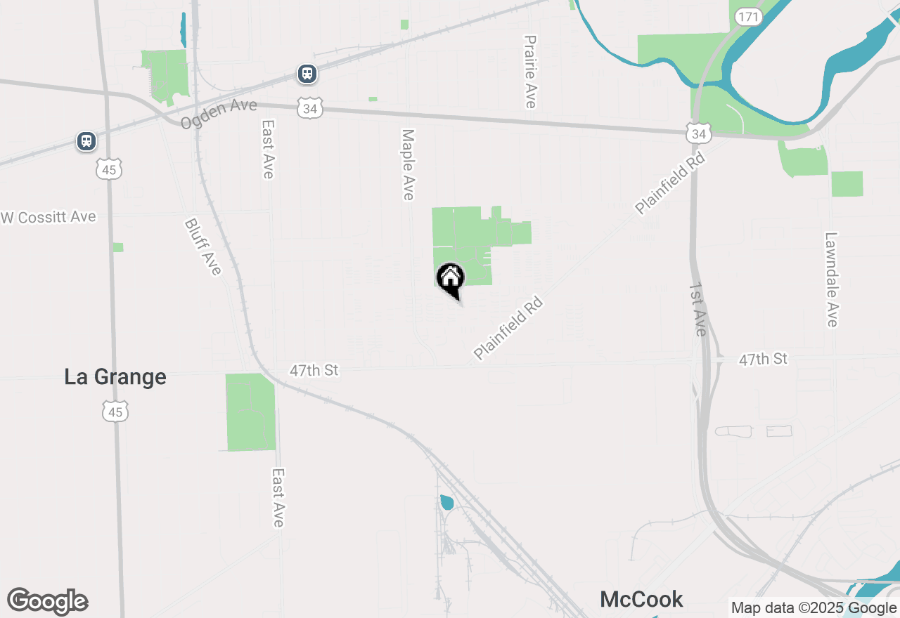 Map of 4524 Park Avenue #D, Brookfield, IL 60513