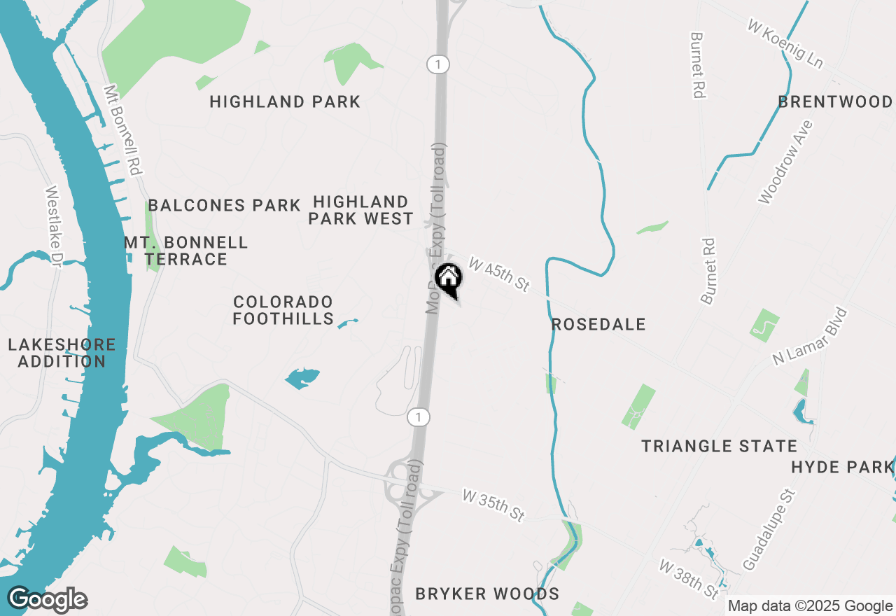 Map of 4316 Bull Creek Rd #207, Austin, TX 78731