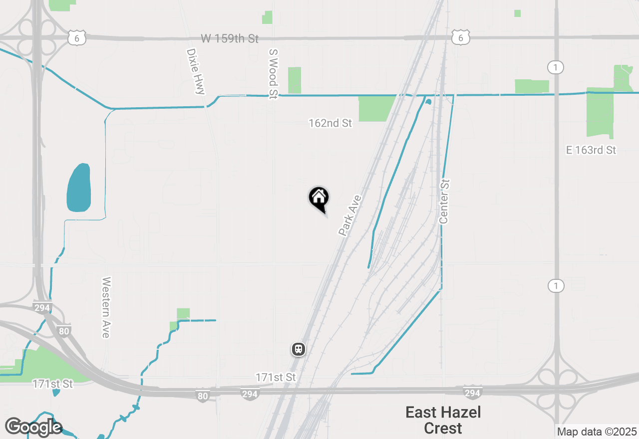 Map of 16527 Marshfield Avenue, Markham, IL 60428