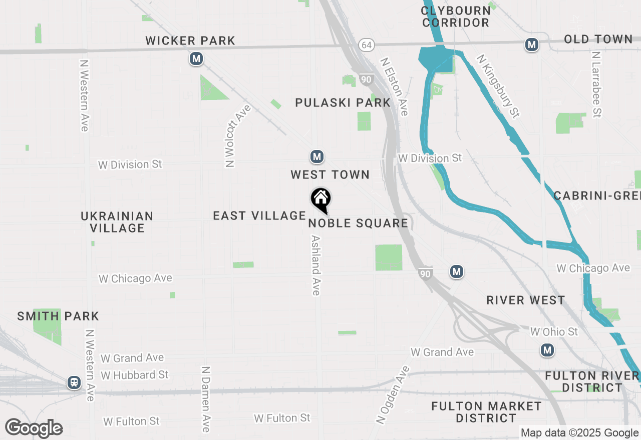 Map of 955 N Ashland Avenue #2, Chicago, IL 60622