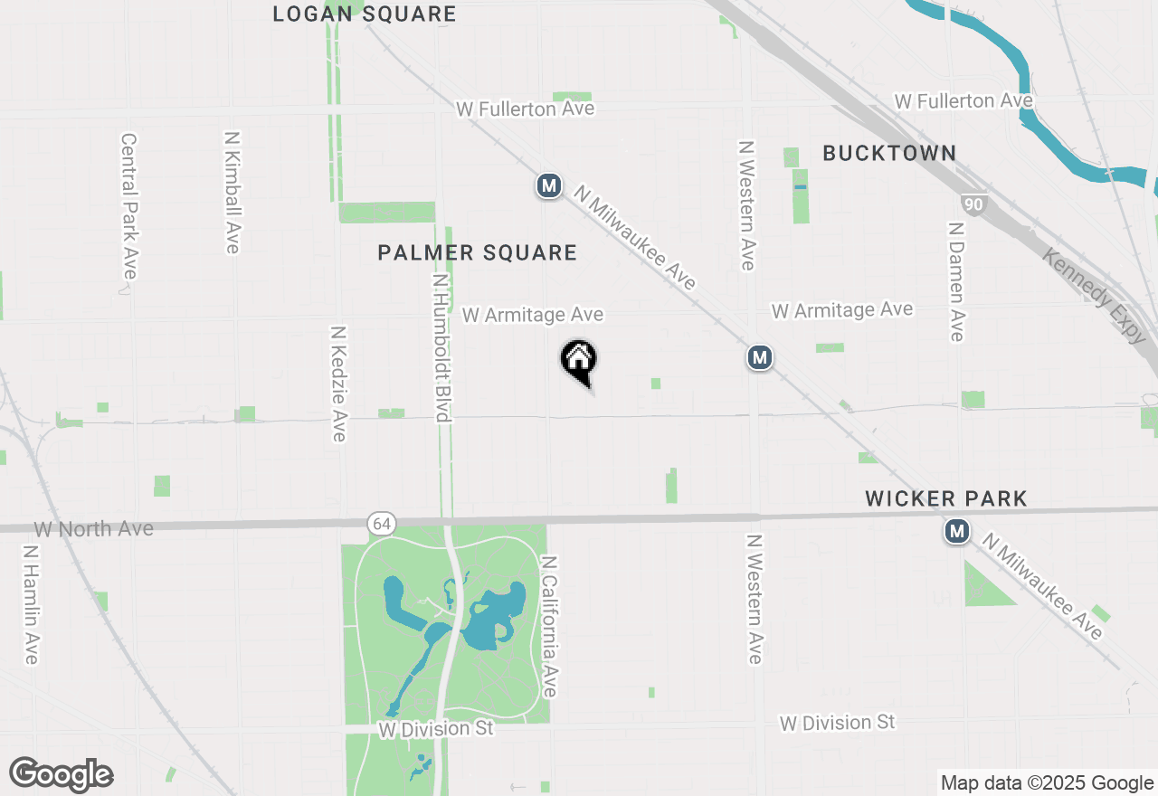 Map of 1821 N Fairfield Avenue, Chicago, IL 60647