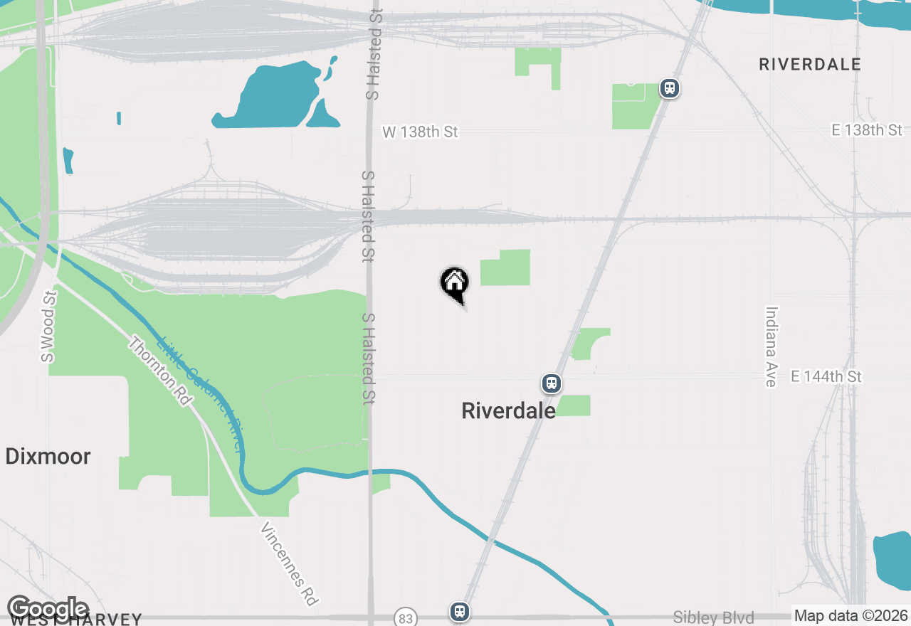 Map of 14215 S Wallace Avenue, Riverdale, IL 60827