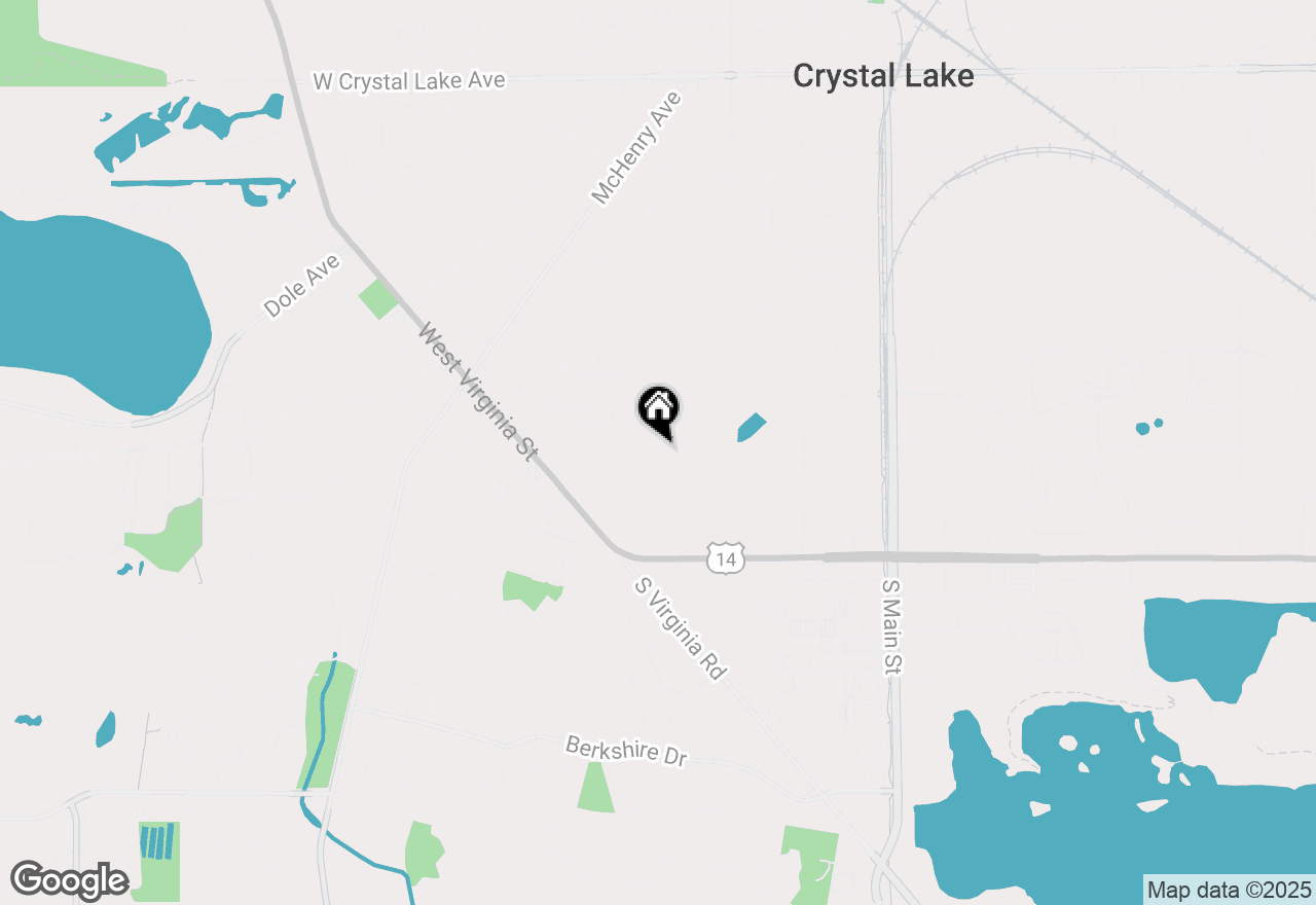 Map of 417 Keith Avenue, Crystal Lake, IL 60014