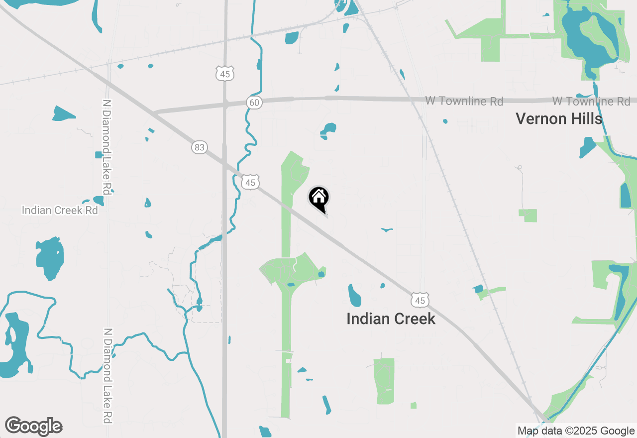 Map of 349 W Pointe Drive, Vernon Hills, IL 60061