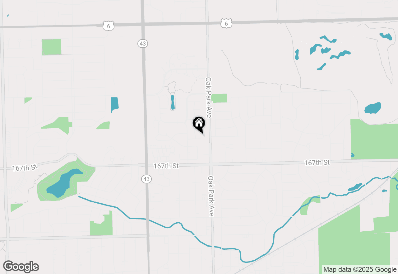 Map of 6814 Winston Drive, Tinley Park, IL 60477