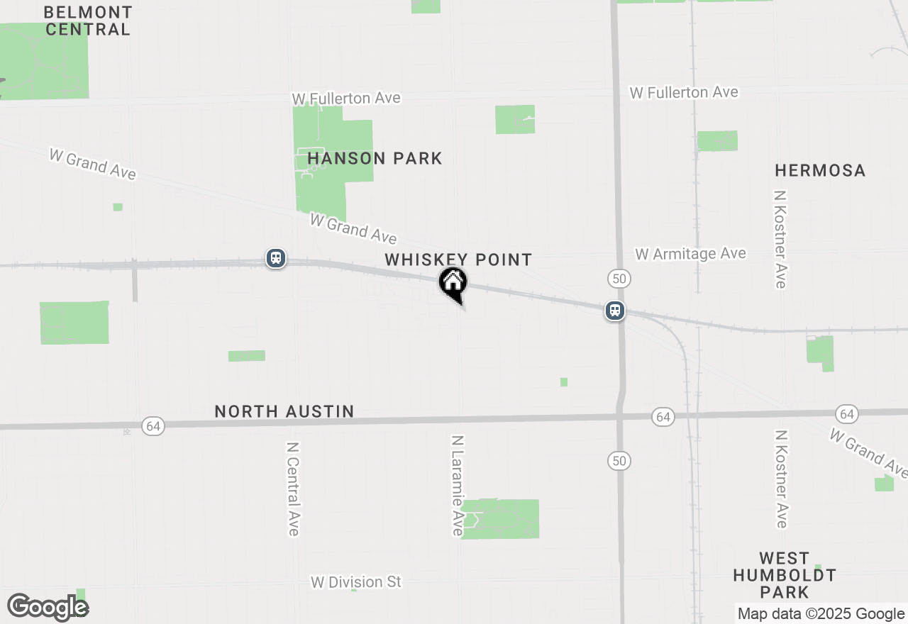 Map of 1838 N Laramie Avenue #B, Chicago, IL 60639