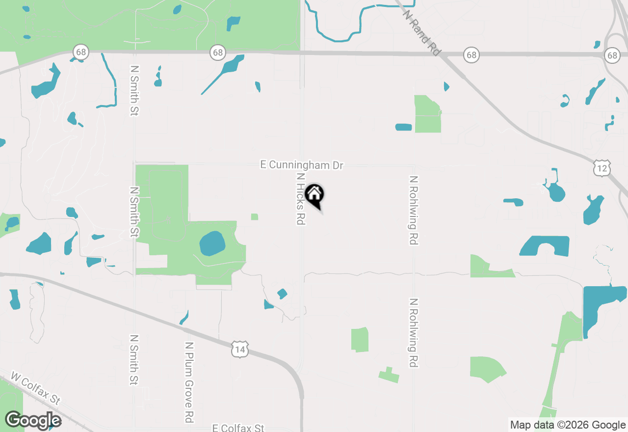 Map of 955 N Topanga Drive, Palatine, IL 60074