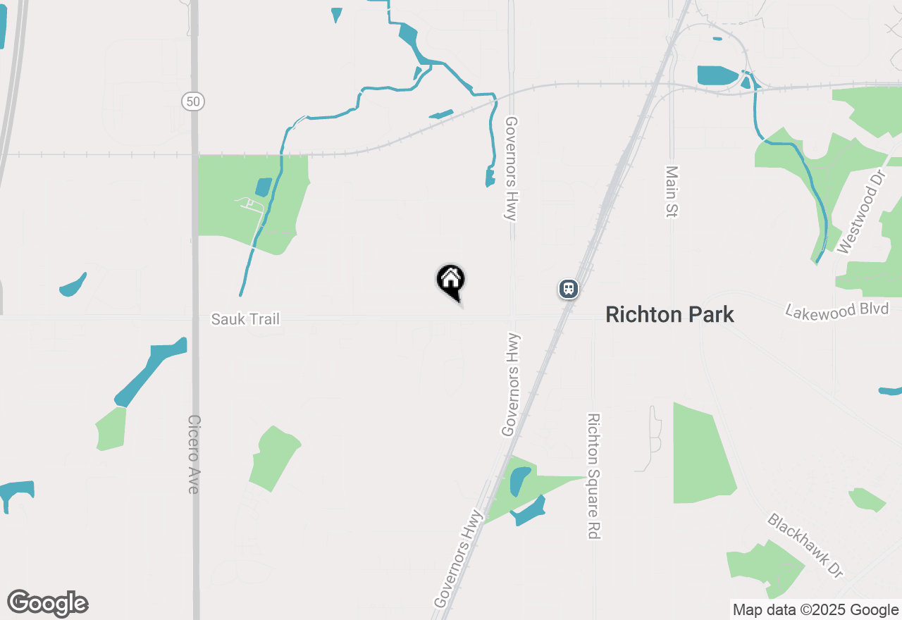 Map of 4121 Greenbrier Lane, Richton Park, IL 60471