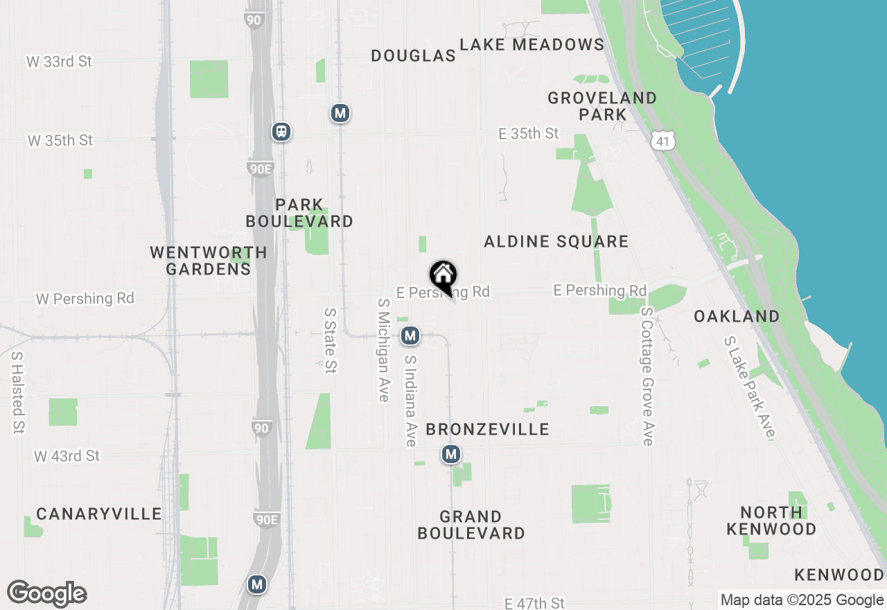 Map of 3913 S Prairie Avenue, Chicago, IL 60653