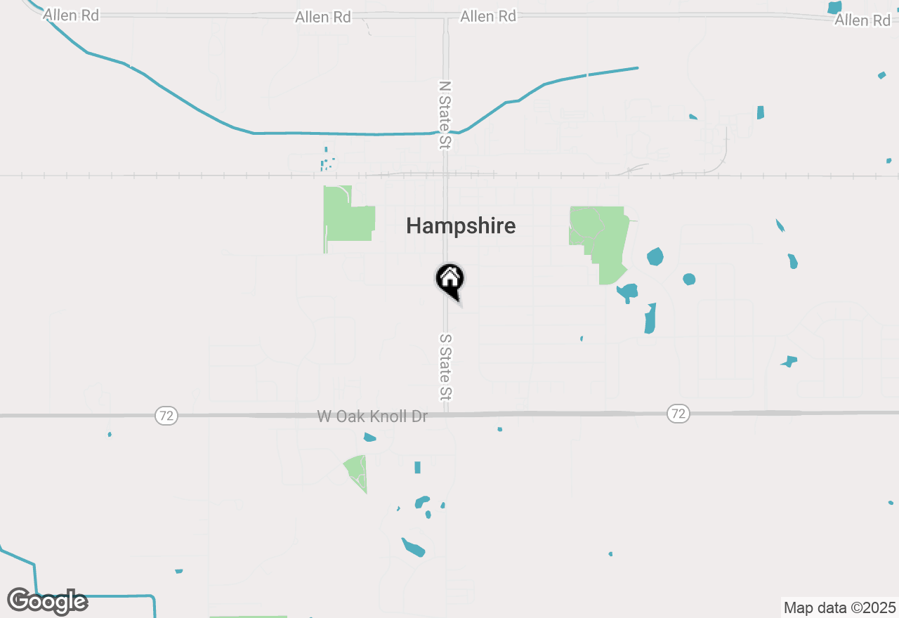 Map of 104 E High Avenue, Hampshire, IL 60140