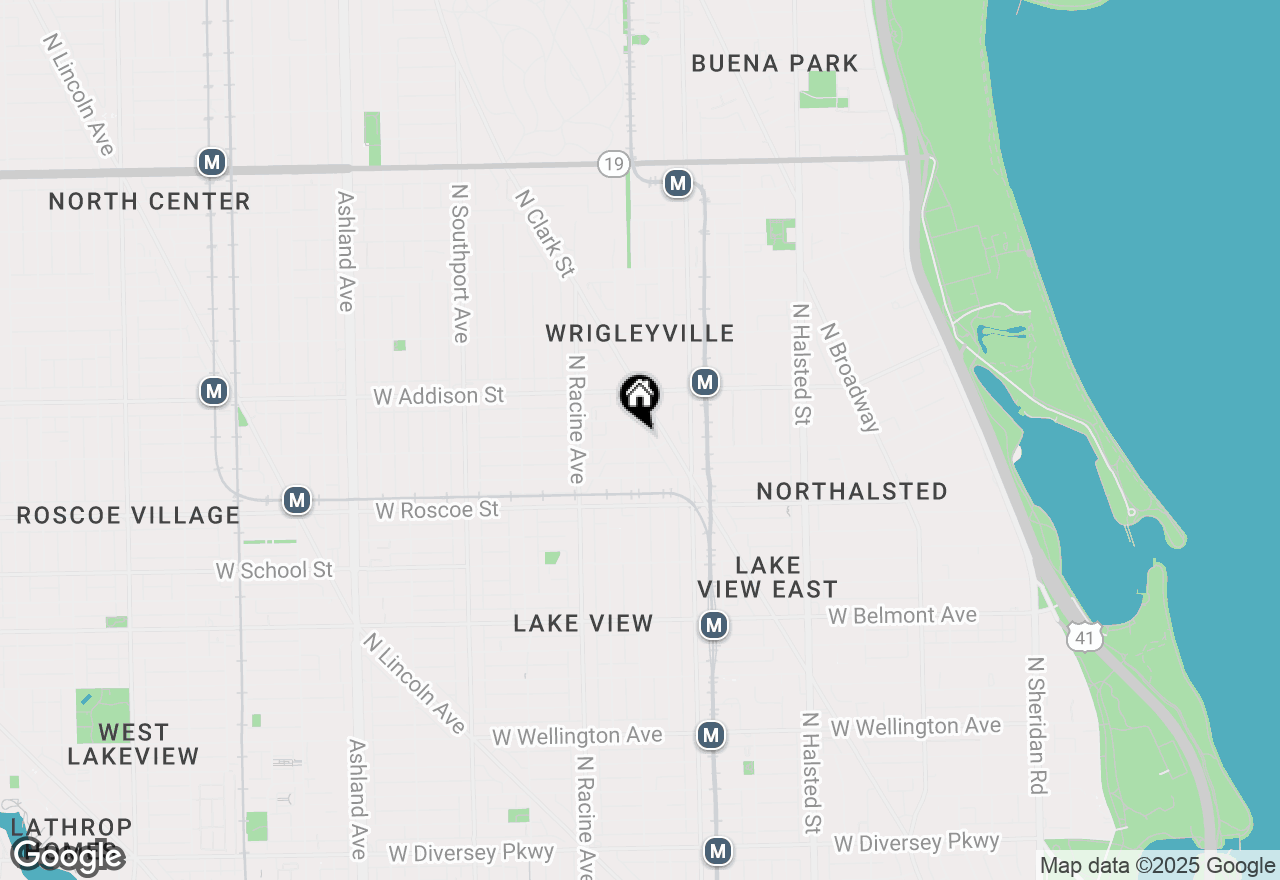 Map of 3507 N Seminary Avenue #1F, Chicago, IL 60657