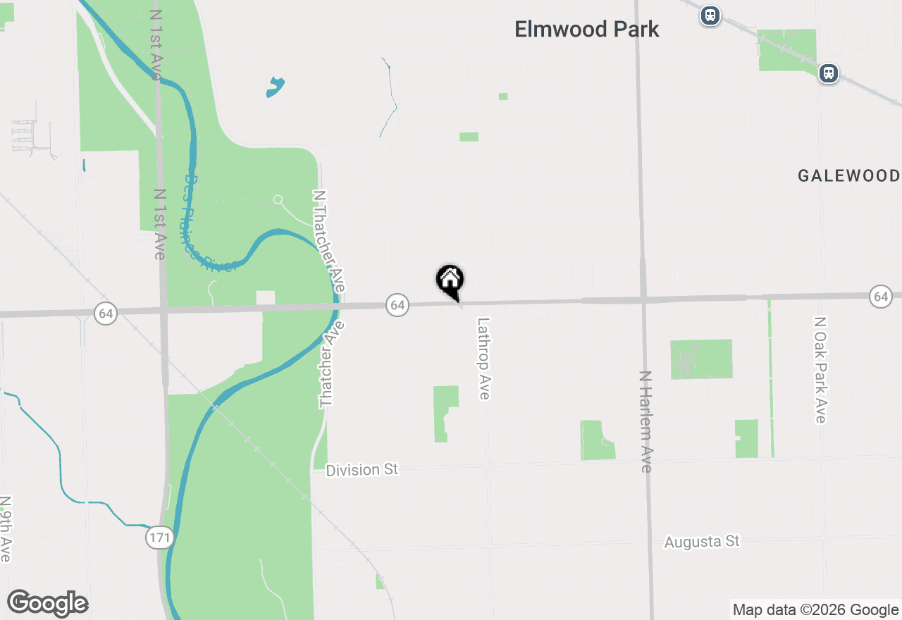 Map of 1546 Ashland Avenue #1, River Forest, IL 60305