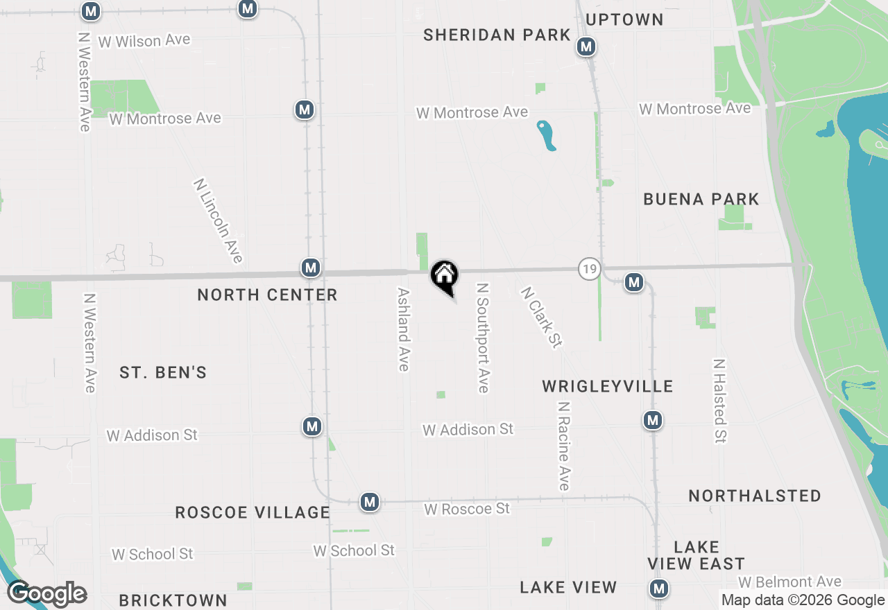 Map of 1460 W Byron Street, Chicago, IL 60613