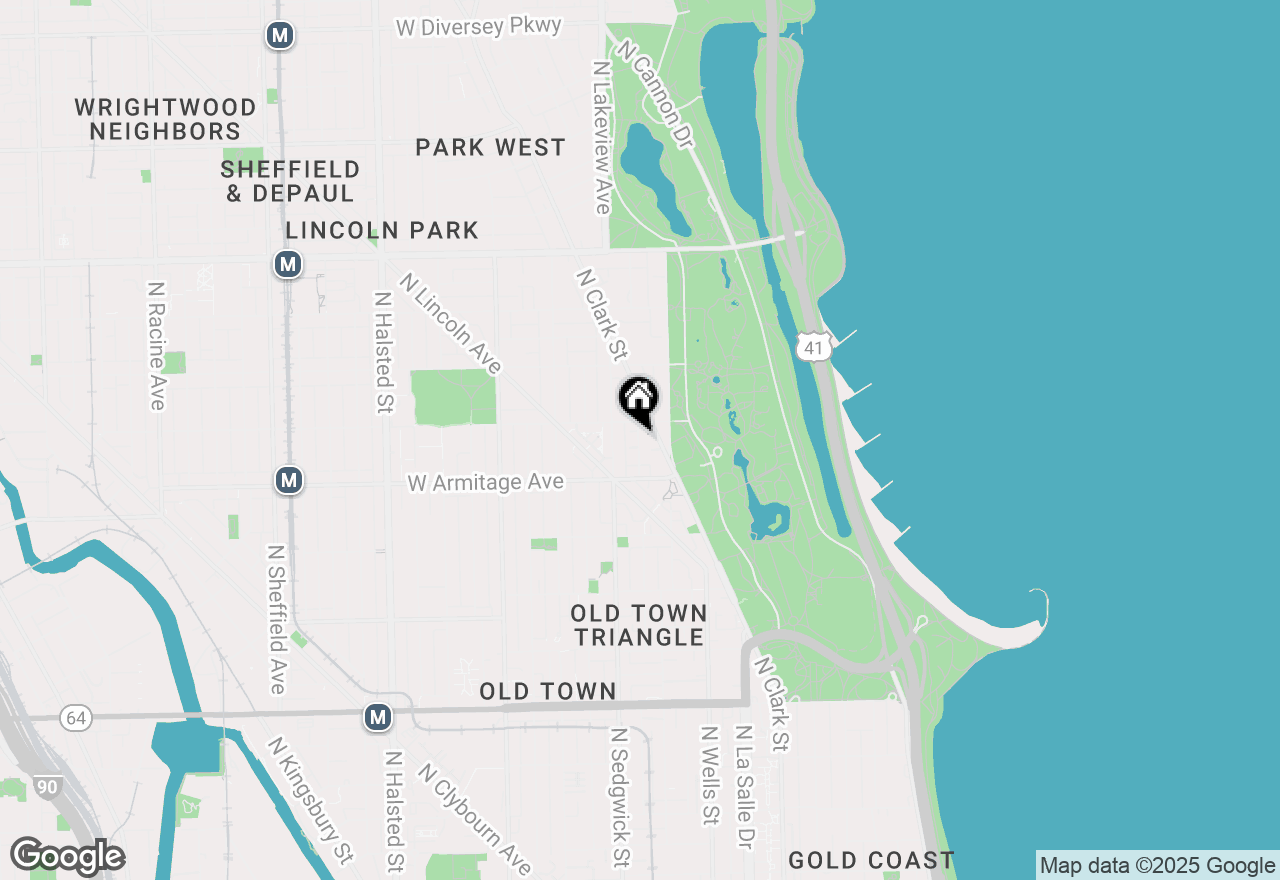 Map of 2035 N Orleans Street #2S, Chicago, IL 60614