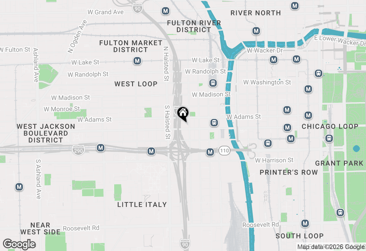 Map of 728 W Jackson Boulevard #107, Chicago, IL 60661