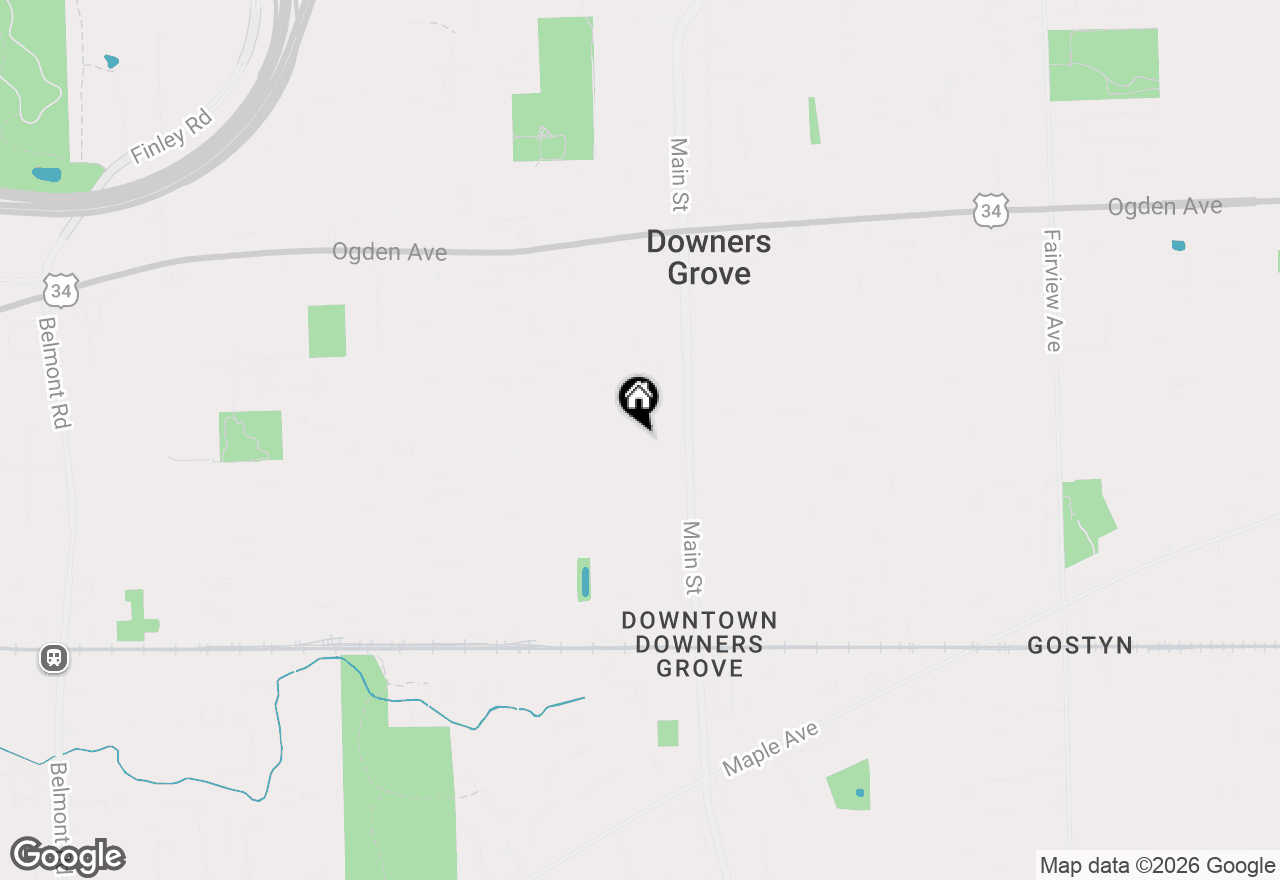Map of 4641 Prince Street, Downers Grove, IL 60515