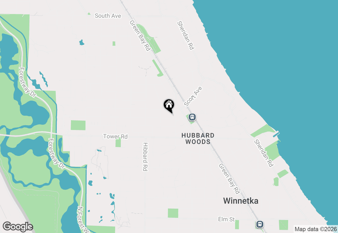 Map of 1163 Asbury Avenue, Winnetka, IL 60093
