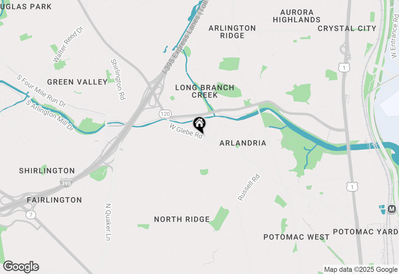 Map of 906 W Glebe Road, Alexandria, VA 22305