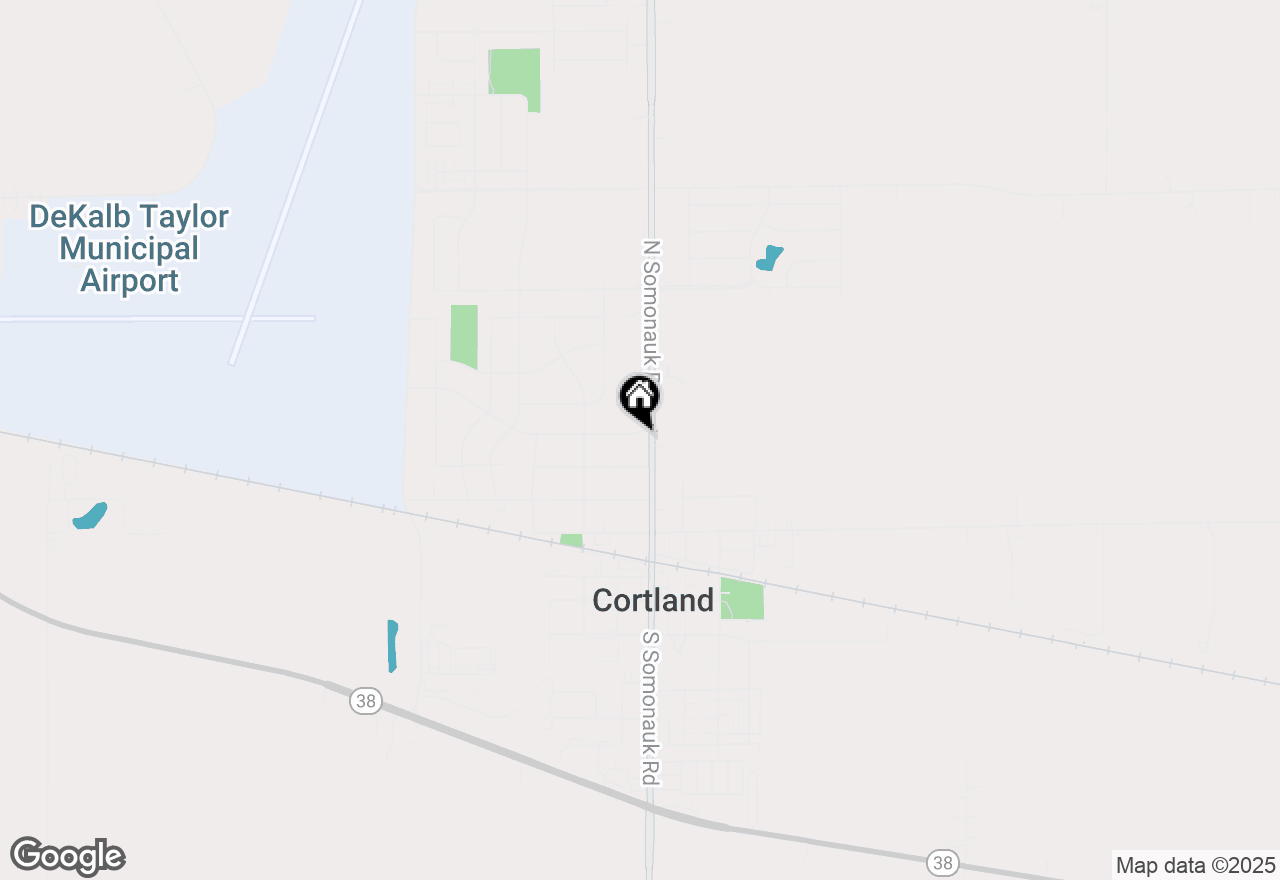 Map of 16 W Carol Avenue, Cortland, IL 60112
