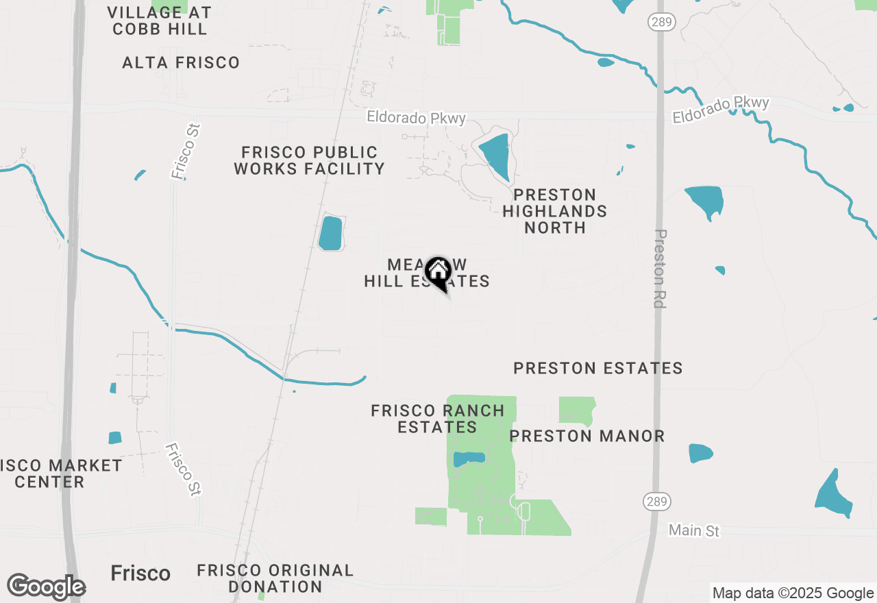 Map of 10451 Enchanted Meadow Drive, Frisco, TX 75033