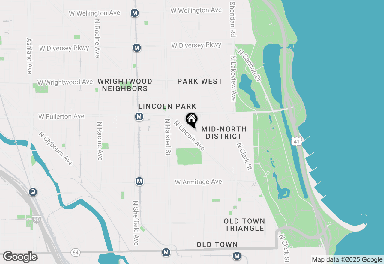 Map of 635 W Belden Avenue #1, Chicago, IL 60614