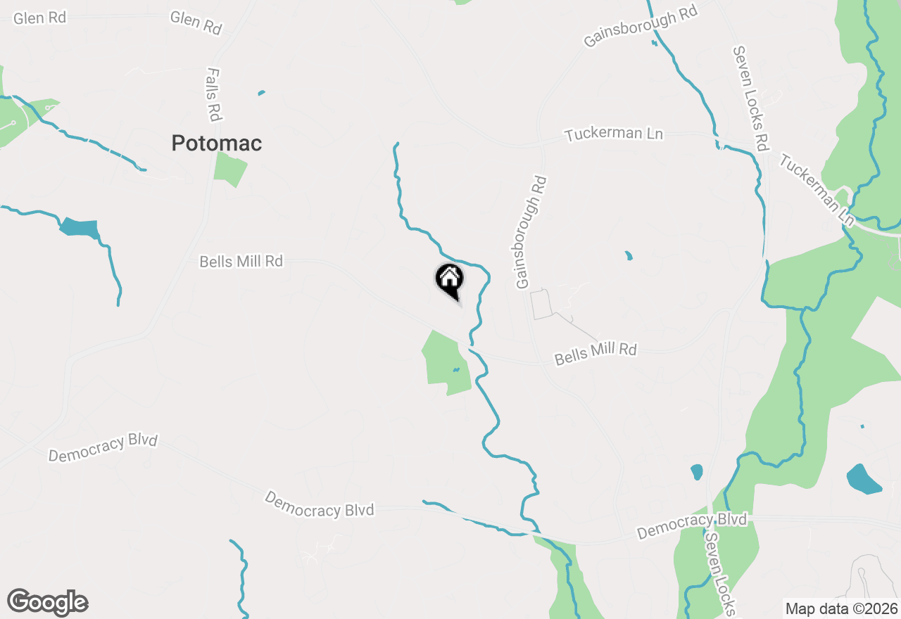 Map of 8701 Sleepy Hollow Lane, Potomac, MD 20854