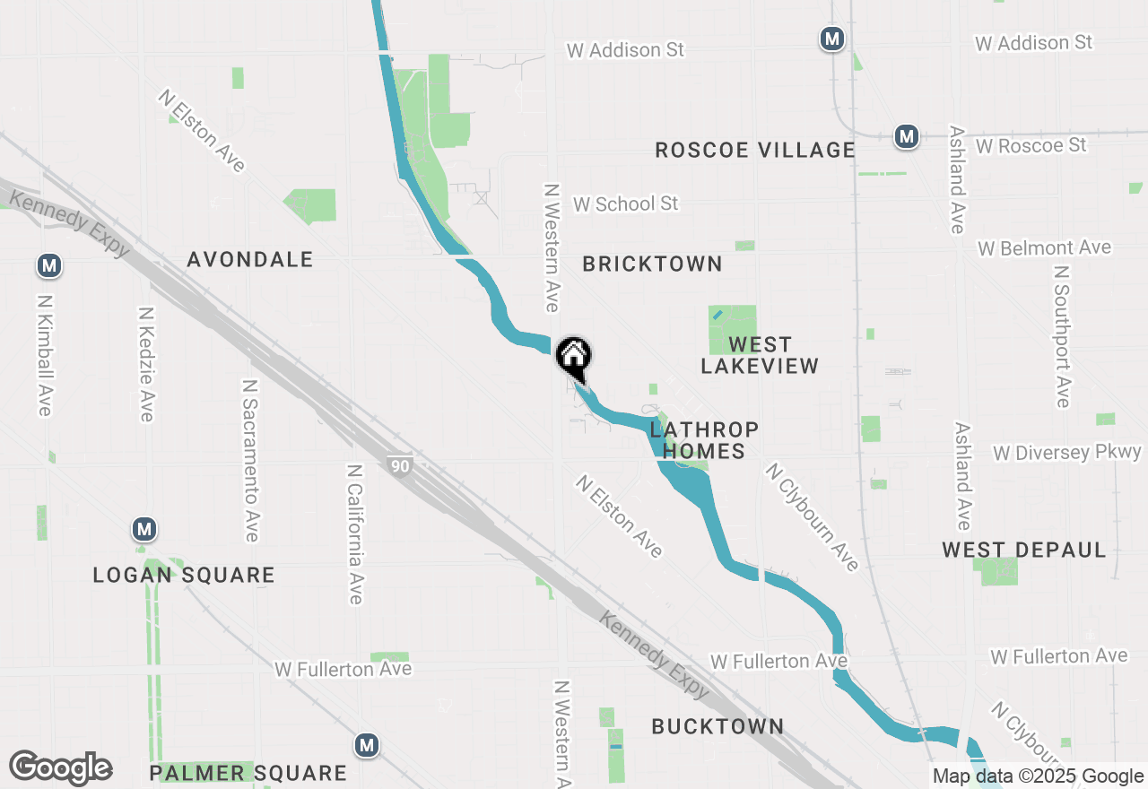 Map of 2974 N River Walk Drive, Chicago, IL 60618