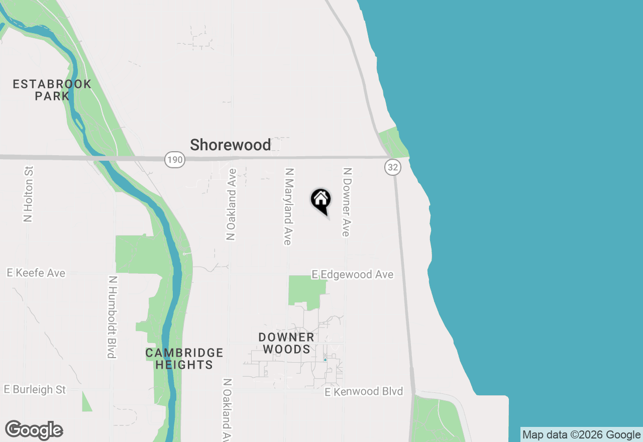 Map of 2400 E Newton Ave, Shorewood, WI 53211