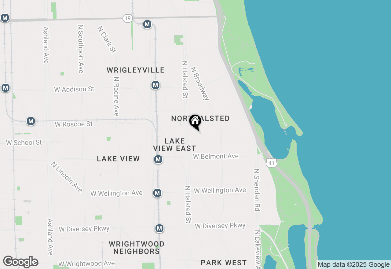 Map of 733 W Buckingham Place #13, Chicago, IL 60657