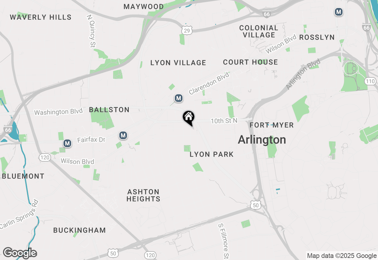 Map of 916 N Garfield Street, Arlington, VA 22201