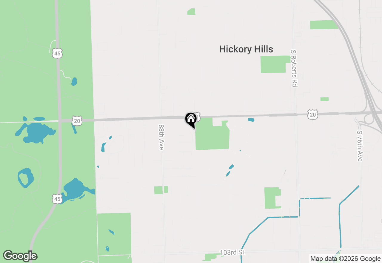 Map of 9551 Arrowhead Drive #2F, Hickory Hills, IL 60457