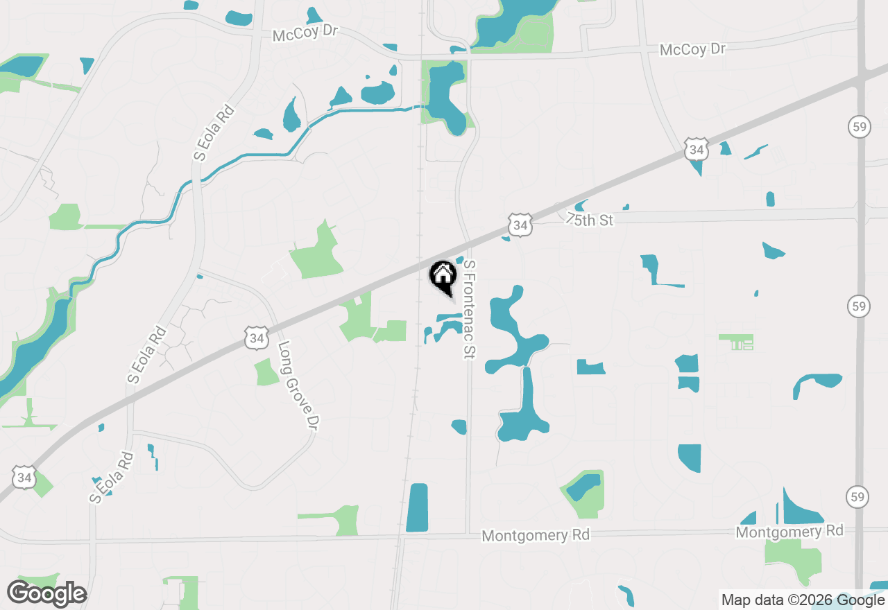 Map of 3389 Ravinia Circle, Aurora, IL 60504