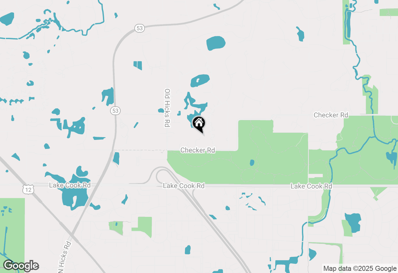 Map of 2375 Checker Road, Long Grove, IL 60047