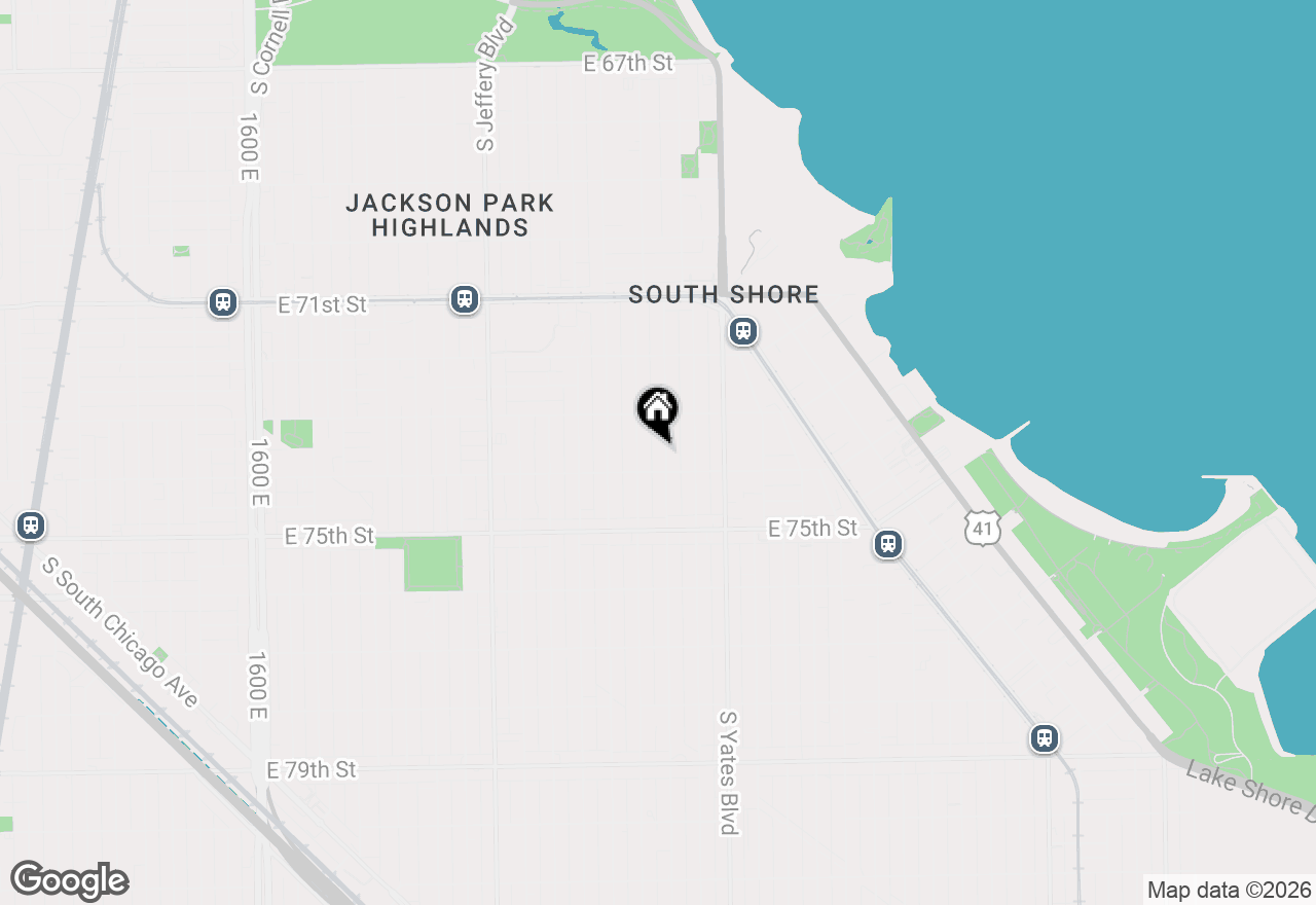 Map of 7340 S Crandon Avenue, Chicago, IL 60649