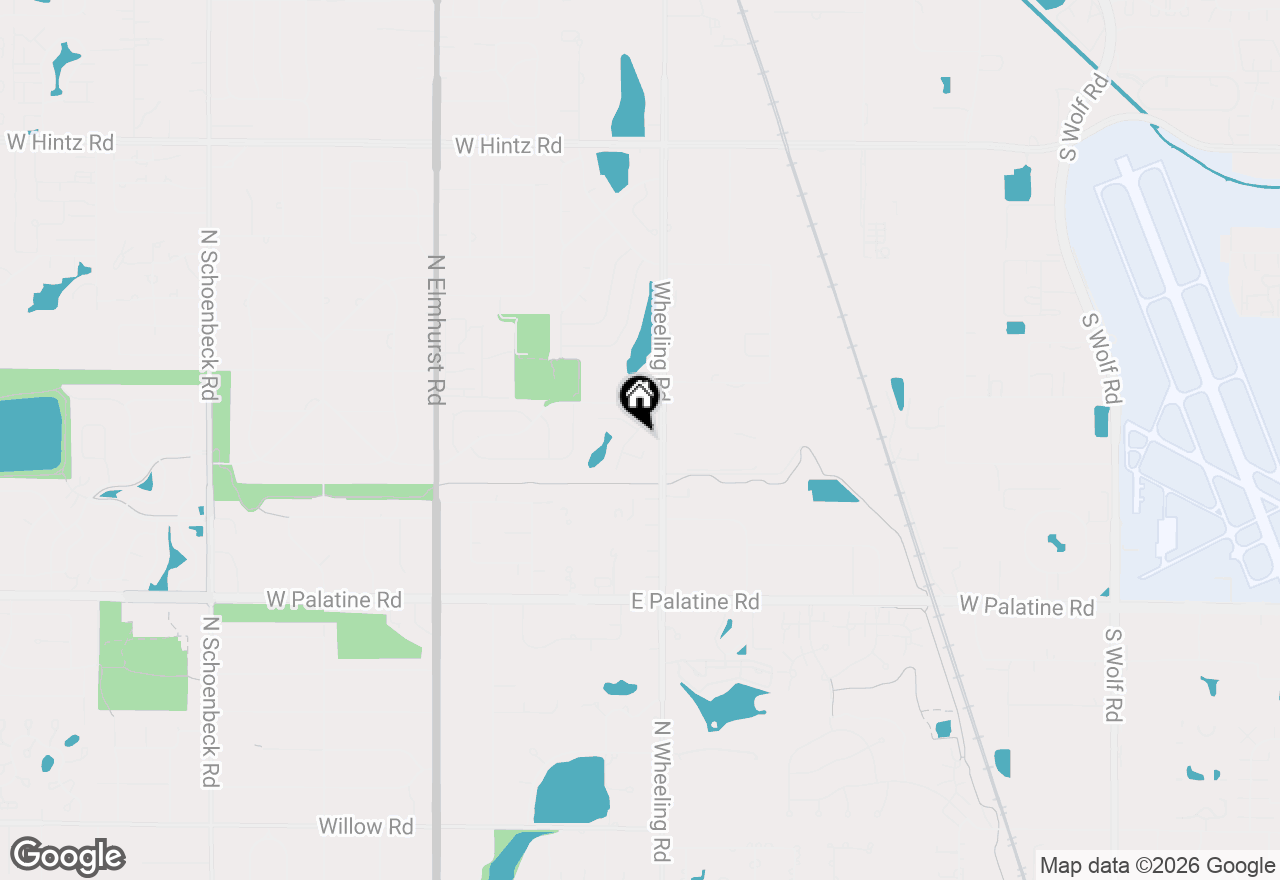 Map of 1321 Longacre Lane, Wheeling, IL 60090