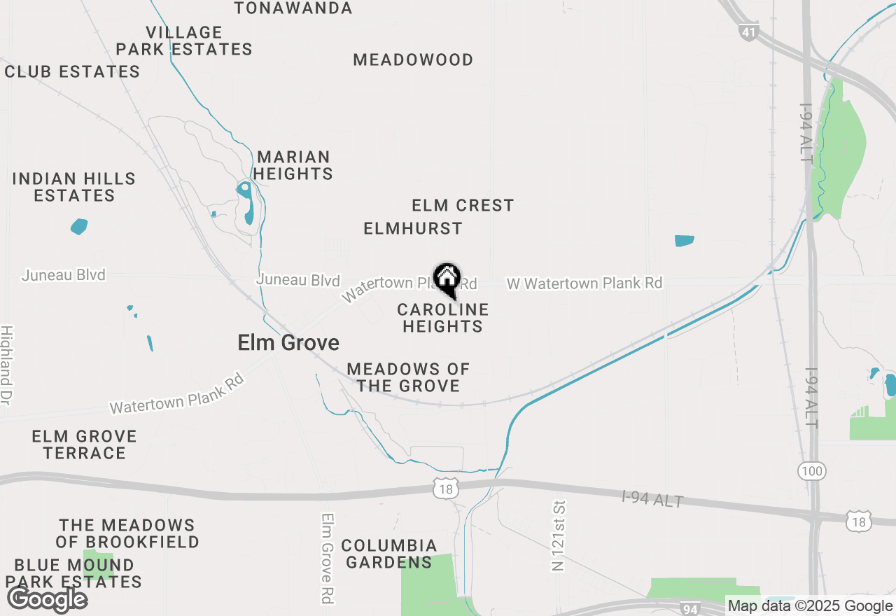 Map of 1160 Longwood Ave, Elm Grove, WI 53122